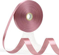 60 Yards Rosy Mauve Ribbon 5/8 Inch, Mauve Pink Satin Ribbon for Gift Wrapping, Crafts, Flower Bouquet, Wedding, Baby Shower, Festival, Christmas, Halloween
