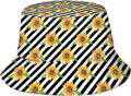 Bucket Hat for Women Men, Summer Print Hat Travel Packable Sun Cap Outdoor Hat for Women and Men