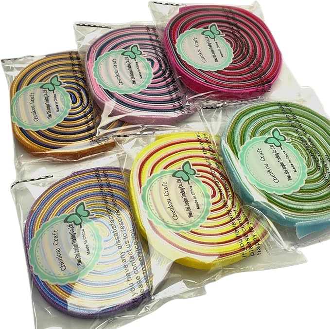 Chenkou Craft 30 Yards 1/8" (3mm) Velvet Ribbon Total 30 Colors Assorted Lots Bulk (Multicolored, 1/8"(3mm))