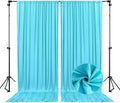 10 x 10 Feet Sky Blue Backdrop Curtain for Partie, Background Curtains for Photoshoot, Birthday, Wedding, Halloween, Thanksgiving, Christmas, New Year Party Decorations 5Ft x 10Ft, 2 Panels