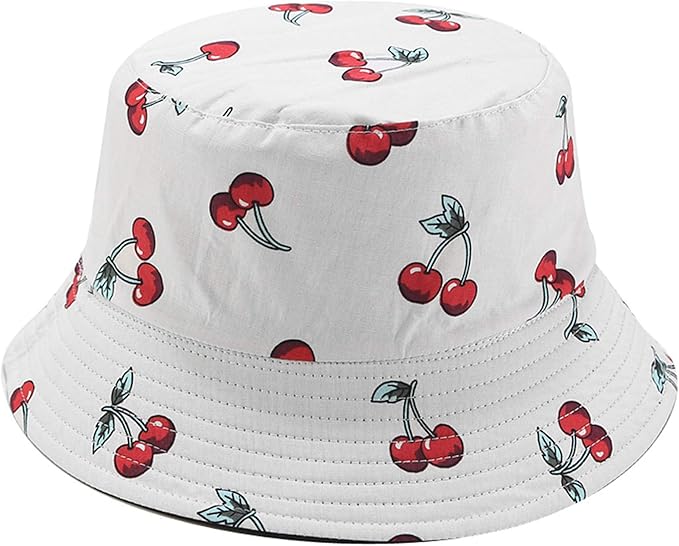 Mashiaoyi Unisex Print Double-Side-Wear Reversible Bucket Hat