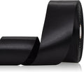 Black Satin Ribbon 2 Inch 60 Yards, Versatile Polyester Fabric Ribbons for Gift Wrapping, Flower Bouquet, Wedding, Crafts, Festival, Halloween and Outdoor Decor
