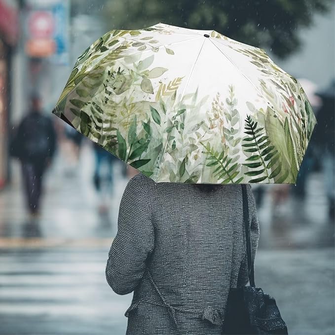 Umbrellas for Rain Lightweight Travel Umbrella 42" Canopy UV Protection Sun Umbrella Windproof Compact Umbrellas