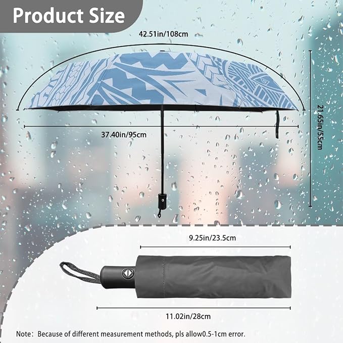 Umbrellas for Rain Lightweight Travel Umbrella 42" Canopy UV Protection Sun Umbrella Windproof Compact Umbrellas