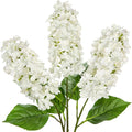 Artificial Hydrangea Flowers Real Touch – 3PCS 24.8" Faux Cone Hydrangea Stems for Tall Vases, Home Décor, Wedding Centerpieces, Floral Arrangements – Pure White