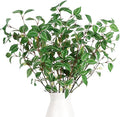 Melorca&Guilla Artificial Plants,3PCS 35" Green Faux Branches for Vase,Faux Greenery Stems Vase Branches Fake Plants Artificial Branches for Shop Garden Office Home Décor (3, Painting Orchids)