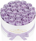 Perfectione Roses 27 Roses in a Box, Mothers Day Rose, Preserved Flowers for Her, Flowers for Delivery Birthday Gifts for Women (Lavender)
