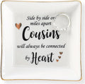 HOME SMILE Ceramic Ring Dish Jewelry Tray for Mom Sister Friends