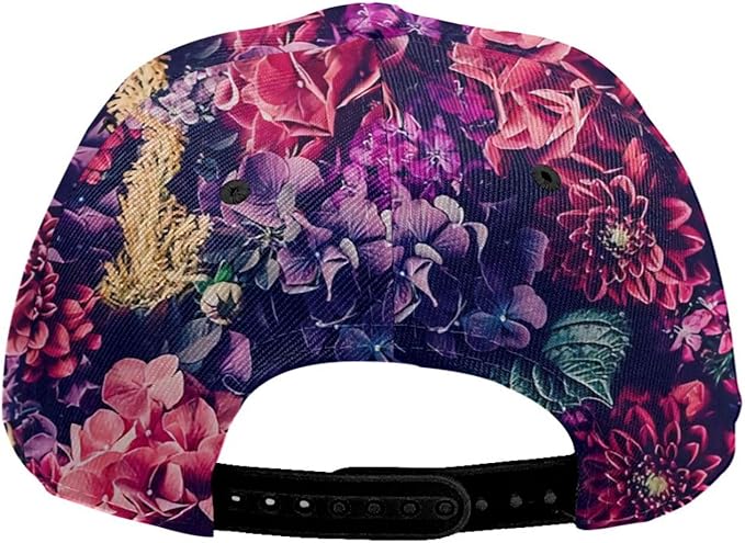 Pastel Cornflowers Floral Baseball Cap Dad Hats All-Over Print Fashion Accessory 100% Polyester Adjusts to Fit Most