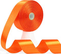 60 Yards Orange Satin Ribbon 1-1/2 Inch, Solid Polyester Fabric Ribbon for Gift Wrapping, Crafts, Flower Bouquet, Wedding, Baby Shower, Festival, Christmas, Halloween