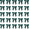 7Rainbows 50pcs Boutique 1.5" Dark Green Satin Ribbon Mini Bows for Craft Sewing Scrapbooking Wedding and Gift Wrapping