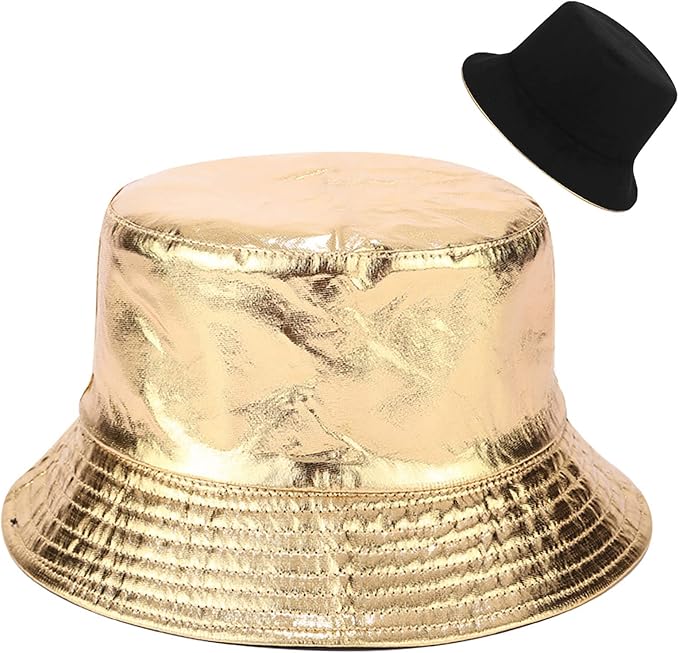 Malaxlx Unisex Bucket Hat Beach Sun Hat Aesthetic Fishing Hat for Men Women Teens, Reversible Double-Side-Wear