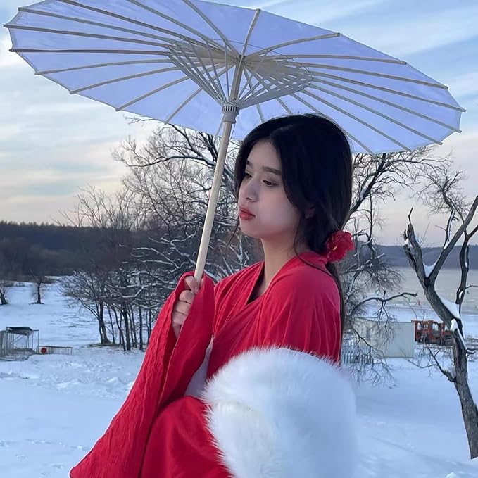 Chinese Japanese Handmade Parasol Umbrella,Asian Decoration DIY Art Dance Classical Umbrella for Wedding Parties Photography Costumes Cosplay