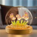 Rose in A Glass Dome Night Light - Valentines Day Gifts for Her, Birthday Gifts for Women, Battery-Powered