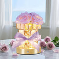 Christmas Gifts for Woman, Touch Crystal Rose Lamp, Elegant Flower lamps, Purple Roses Crystal Lights Base, Purple Nightlight, Gifts for Her, Mom, Wife, Girlfriend, Valentines, Birthday Gifts