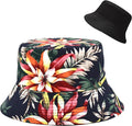 Malaxlx Bucket Hat Beach Sun Hat Fishing Hat for Women Men, Outdoor Travel Reversible Double Side Wear Fisherman Hat