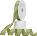 Moss Green Satin Ribbon, Double Faced 7/8 Inch X 50 Yards Moss Green Ribbon, Premium Satin Ribbon for Gift Wrapping, Crafts, Hair Bow Making, Sewing, Flower Bouquet, Wedding Party Decor