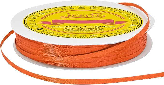 Double Face Torrid Satin Thin Ribbon 1/8 inch X 100 Yards Polyester Torrid Ribbon for Gift Wrapping Very Suitable for Weddings Party Hair Bow Invitation Decorations and More