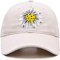 Waldeal Pickleball Hat for Women, Ajustable Embroidered Daisy Washed Denim Baseball Cap