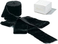 MAYREEL 2 Inch Black Velvet Ribbon Hand Torn Ribbon Silk Frayed Edge for Bridal Bouquets Invitations Wedding Vow Books Gift Baskets Hair Bows 3 Yards