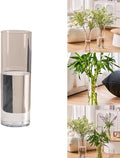 Clear Acrylic Decorative Vase for Flower Arrangements, Break-Resistant Tall Cylinder Vase for Wedding Centerpieces, Unbreakable Modern Plastic Vase for Home Decor