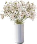 ATFL White Daisy Artificial Flowers, 8 Bundles 21.65'' Faux Silk Daisy with Stems for Home Garden Vase Decor