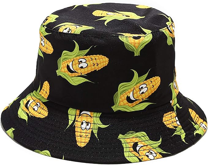XYIYI Cute Bucket Hat Beach Fisherman Hats for Women, Reversible Double-Side-Wear