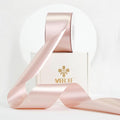 MEEDEE Rose Gold Satin Ribbon 2 Inch Rose Gold Ribbon Lux Double Faced Ribbons by 25 Yards Silk Satin Ribbons for Gift Wrapping, Wedding, Flower Bouquet, Holiday Decorating