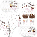 141pcs Espresso Martini Birthday Party Decorations A Tiny Bit Older Supplies Espresso Martini Plates Napkins Forks Knives Straws Tablecloth Cups for Women Martini Bachelorette Bridal Shower Supplies