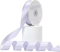 Lilac Mist Satin Ribbon, Double Faced 7/8 Inch X 25 Yards Lilac Mist Ribbon, Premium Satin Ribbon for Gift Wrapping, Crafts, Hair Bow Making, Sewing, Flower Bouquet, Wedding Party Decor