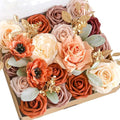 Lookein Artificial Flowers for DIY Wedding Decoration Bridal Bouquet Table Centerpieces Flower Garland Flower Arrangement, Exquisite Terracotta