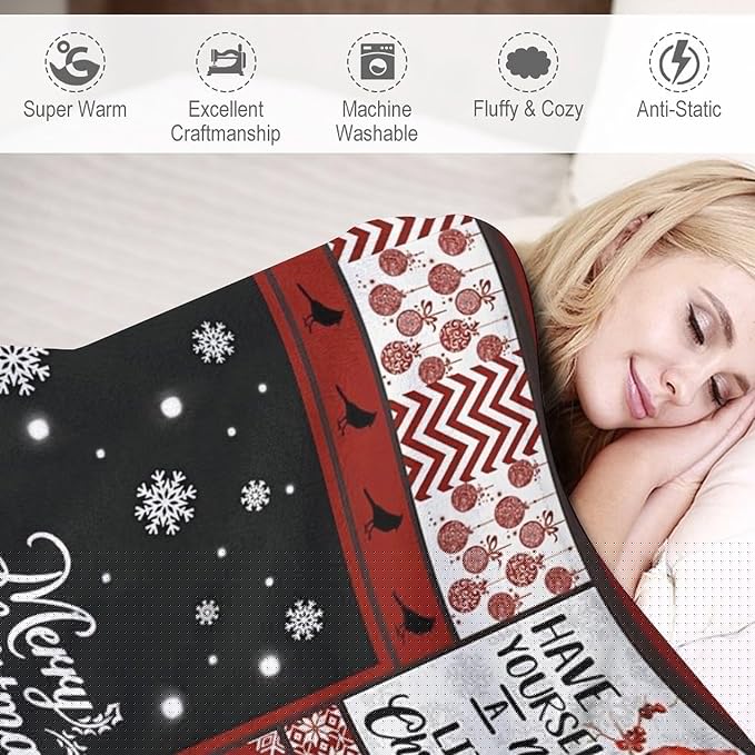 Cardinal Christmas Throw Blanket for Kids & Adults - Soft, Warm & Cozy Fleece for Couch, Sofa & Bed - 40"x50"