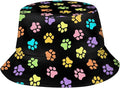 Bucket Hat for Women Men, Summer Print Hat Travel Packable Sun Cap Outdoor Hat for Women and Men