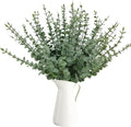 50 Pcs Artificial Eucalyptus Stems Fake Eucalyptus Greenery Branches for Floral Arrangements, Wedding Centerpiece, Crafts