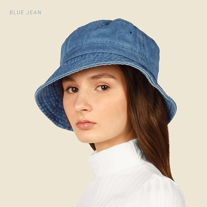 Hot Summer Bucket Hat - Trendy Cotton Sun Hat for Beach, Golf, Fishing - Fun Outdoor Vacation Boonie for Men and Women