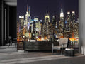 Cliouar-New York City Skyline viewed from Weehawken New Jersey Peel and Stick 137" x 102"