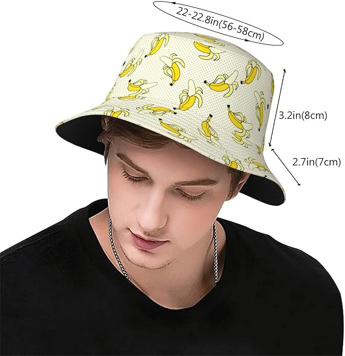 Funny Bucket Hat for Men Women Fashion Unisex Fishing Hat Fisherman Sun Caps Headwear for Outdoor Summer Travel Hiking Beach
