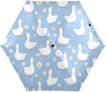 JIPONI Mini Travel Umbrellas for Rain Lily Ducks, Small Umbrella Compact Waterproof Anti-UV Protection Lightweight Portable