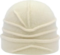 ZLYC Women Wool Cloche Bucket Hat 1920s Vintage Dress Winter Hats with Flower Accent