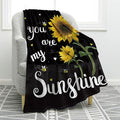 Jekeno Sunflower Gifts Blanket for Women Girls, Sunflowers Throw Gifts for Sunflower Lovers Adult Kids, You are My Sunshine Gift Blanket for Home Bed Couch