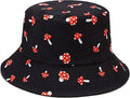 Mashiaoyi Unisex Print Double-Side-Wear Reversible Bucket Hat
