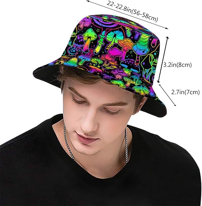 Bucket Hat for Women Men Funny Halloween Hats Packable Outdoor Fisherman Hats Caps Unisex