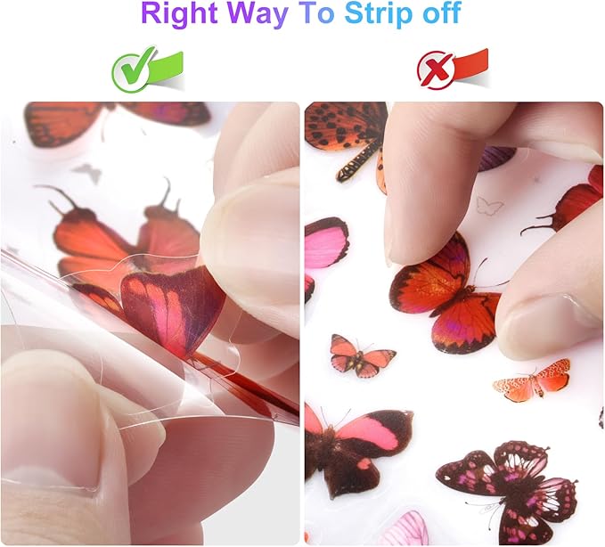 266 Pcs Scrapbook Stickers, Flower Butterfly Stickers Kit for Junk Journal, Bullet Planners, Laptop, DIY Crafts, for Diary and Calendars， Precut Stickers