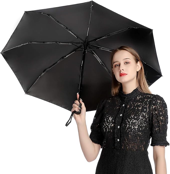 3 Fold Car Umbrella Folding Portable Automatic Umbrella Sunny Rain Sunscreen