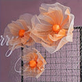 Wedding Decorations for Reception, 5.58 ft Huge Artificial Silk Flower Decoration, Wedding Arrangements, Birthday Party Banquet Background Decor, Shop Window Display (S Orange)