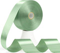 60 Yards Sage Green Satin Ribbon 1-1/2 Inch, Solid Light Green Polyester Fabric Ribbon for Gift Wrapping, Crafts, Flower Bouquet, Wedding, Baby Shower, Easter, Christmas
