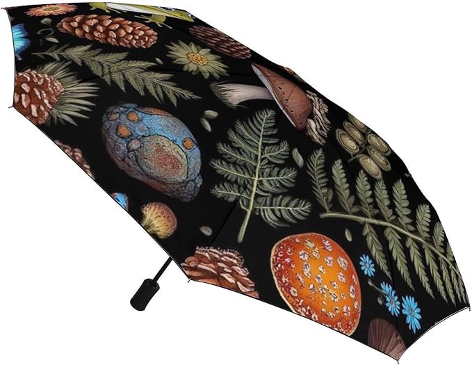 3 Fold Car Umbrella Folding Portable Automatic Umbrella Sunny Rain Sunscreen