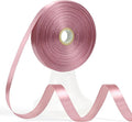 60 Yards Rosy Mauve Ribbon 1/2 Inch, Mauve Pink Satin Ribbon for Gift Wrapping, Crafts, Flower Bouquet, Wedding, Baby Shower, Festival, Christmas, Halloween