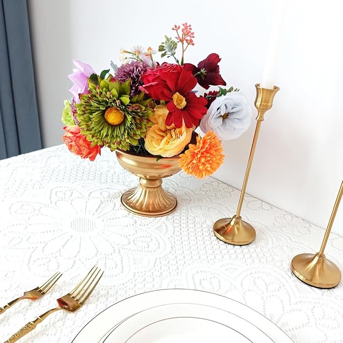 38pcs Artificial Flowers Bouquets Box Set for DIY Bridal Wedding Shower Decorations Rainbow Colorful Fake Floral Arrangements for Party Table Centerpieces Home Decor Indoor Outdoor