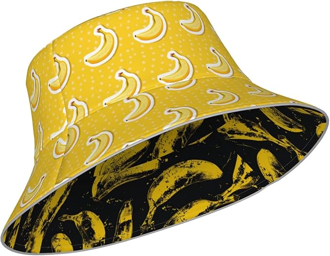 Bucket Hat Double-Side-Wear Reversible Sun Hat Beach Travel Hiking for Women Men